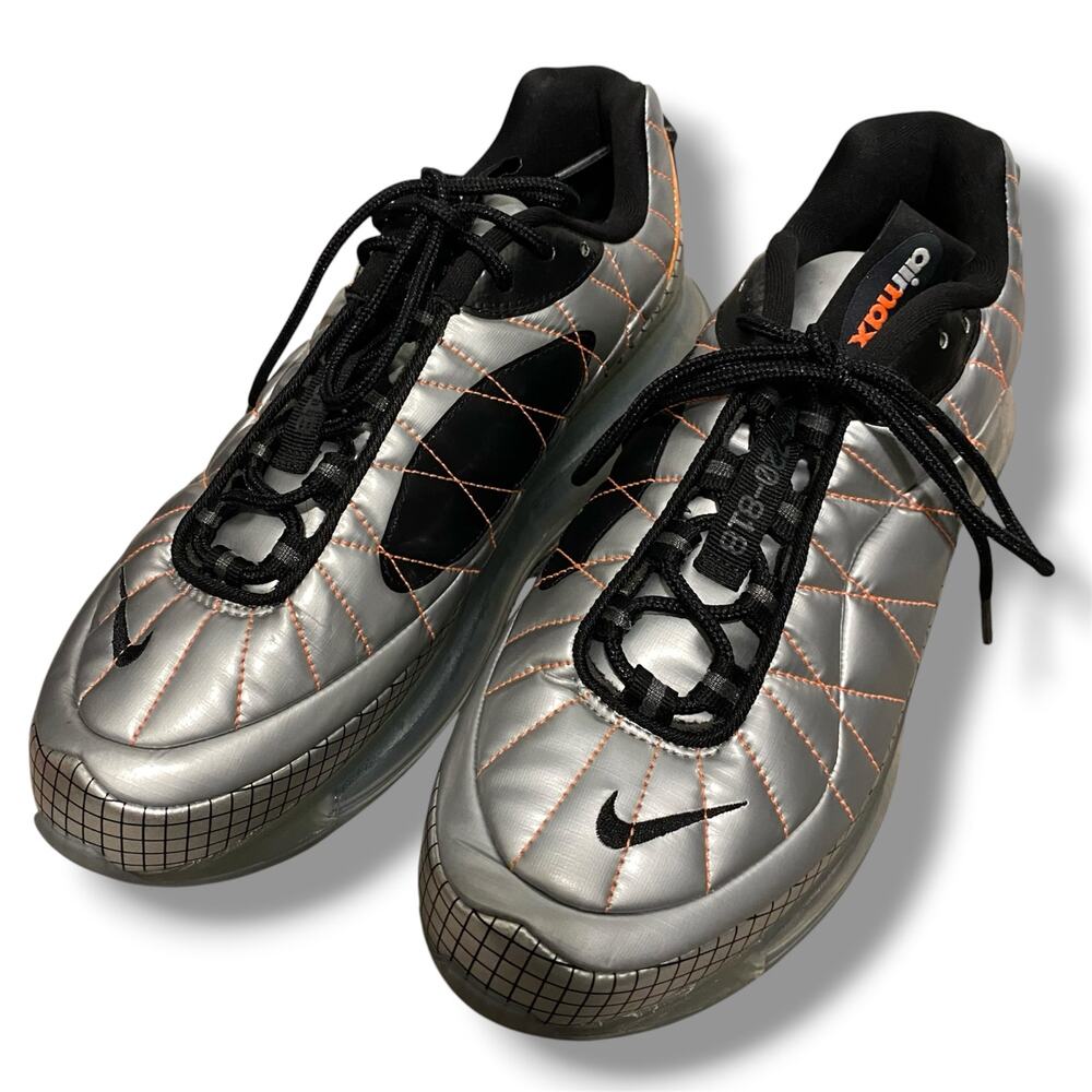 Nike Air Max MX-720-818 Men's Size 8.5 Silver Quilted Sneaker
